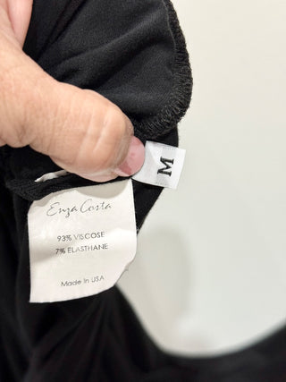 Enza Costa one shoulder casual jersey dress maxi, M