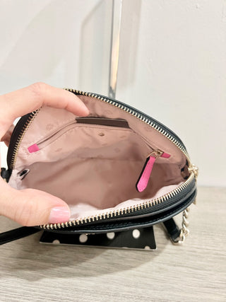 Kate Spade spencer leather polka dot cross body bag