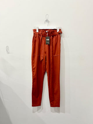 Seven Sisters satin paperbag waist pants, S