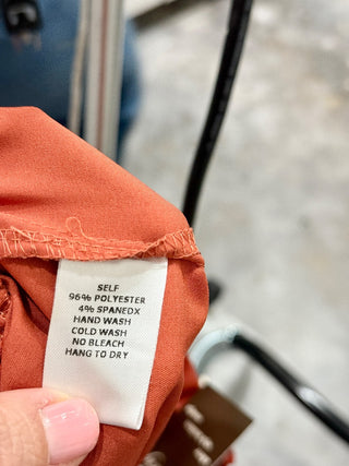 Seven Sisters satin paperbag waist pants, S