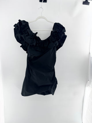 Alexis off shoulder ruffle mini dress, m