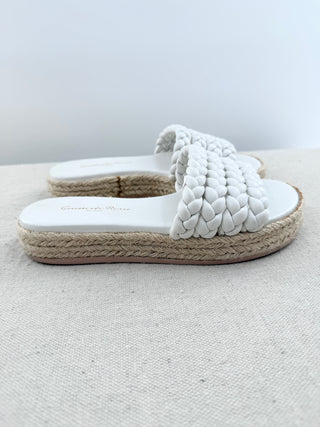 Gianvito Rossi leather braided raffia sandals, 35