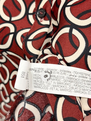 Zara pattern midi shirt dress, XS