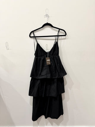 Zara sleeveless ruffle midi dress, M
