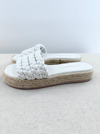 Gianvito Rossi leather braided raffia sandals, 35