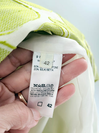 Agnona Green patterned dress, 42 IT / US 6