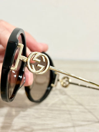 Gucci GG 1202 sunglasses tortoise and metal