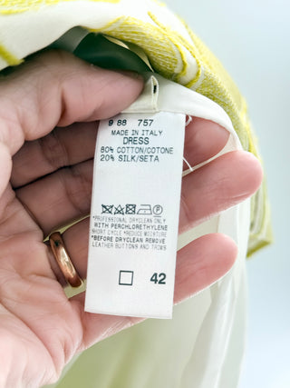Agnona Green patterned dress, 42 IT / US 6