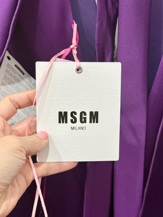 MSGM midi satin dress, 42 / 10