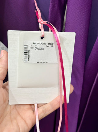 MSGM midi satin dress, 42 / 10