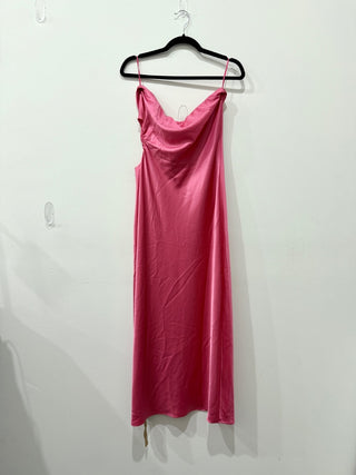 nevaeh satin maxi dress strapless, L