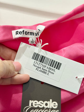 nevaeh satin maxi dress strapless, L