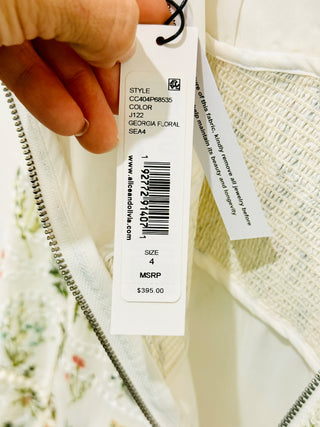 Alice & Olivia georgia floral mini dress, 4