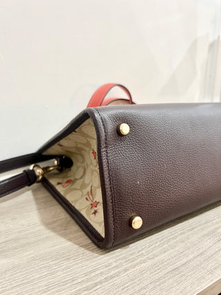 Coach floral and heart print CC medium bag