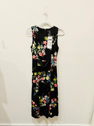 Ted Baker sleeveless floral midi dress, 1 / S