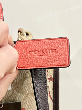 Coach floral and heart print CC medium bag