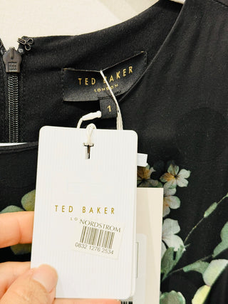 Ted Baker sleeveless floral midi dress, 1 / S
