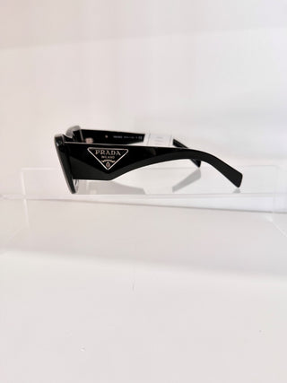 Prada PR 13ZS UV 400 Full Rim Cat Eye Sunglasses Black Women's