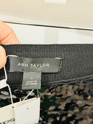 Ann Taylor matching set top and sequin pencil midi skirt, top S / bottom 6