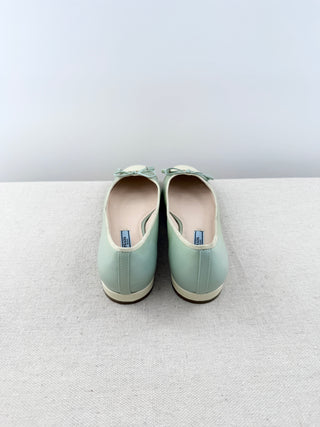 Prada leather flat ballet shoes, 37