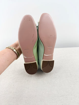 Prada leather flat ballet shoes, 37