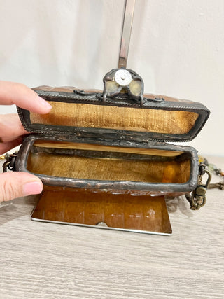 Maya Evangelista resin evening bag