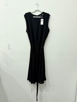 Ralph Lauren sleeveless midi dress with waist belt, 16