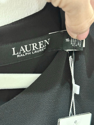 Ralph Lauren sleeveless midi dress with waist belt, 16