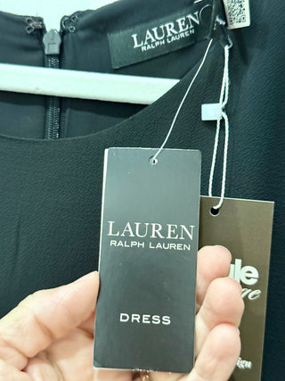 Ralph Lauren sleeveless midi dress with waist belt, 16