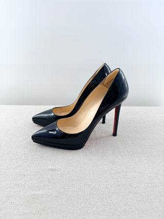 Christian Louboutin platform pointy heel patent leather pumps, 40