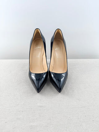 Christian Louboutin platform pointy heel patent leather pumps, 40