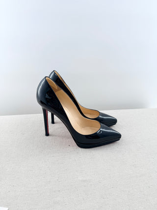 Christian Louboutin platform pointy heel patent leather pumps, 40