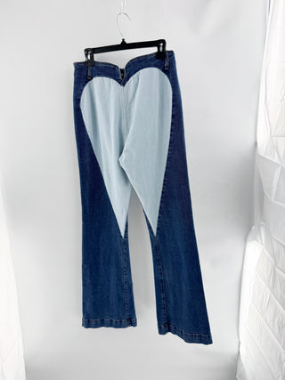 Revice Flare jeans with heart on butt, 30