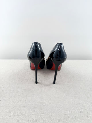 Christian Louboutin platform pointy heel patent leather pumps, 40