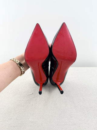 Christian Louboutin platform pointy heel patent leather pumps, 40