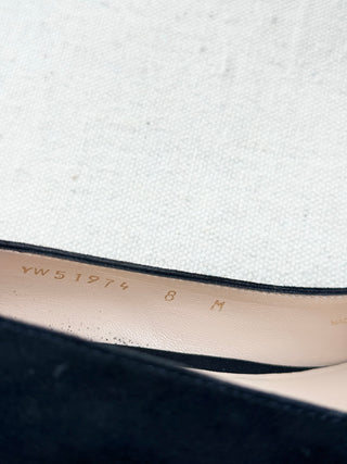 Stuart Weitzman suede mid heel pumps, 8