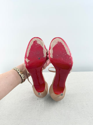 Christian Louboutin patent leather heel sandals, 38.5