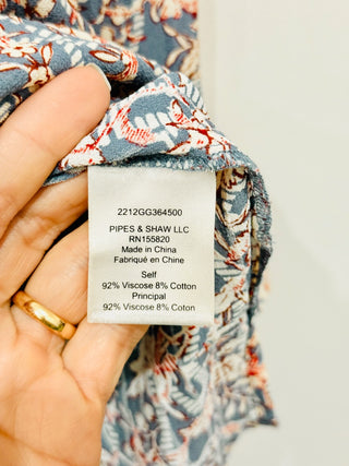 Veronica Beard floral print blouse, 4