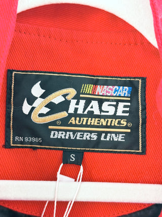 n.a. Authentic chase drivers line NASCAR racing jacket featuring iconic dupoint automotive finishes branding and embroidered sponsor patches throughout, S
