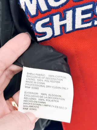 n.a. Authentic chase drivers line NASCAR racing jacket featuring iconic dupoint automotive finishes branding and embroidered sponsor patches throughout, S