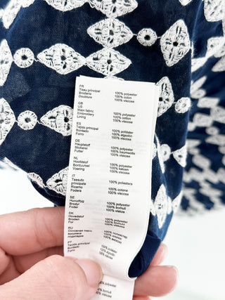 Maje embroidered mini dress, 38 FR / US 6