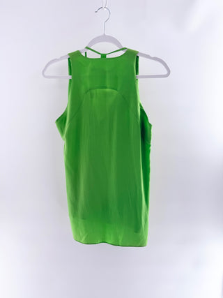 Cut 25 sleeveless satin tank top featuring draped cowl neckline and delicate straps, 6