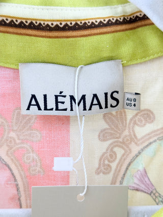 Alemais la musica linen short dress, US 4