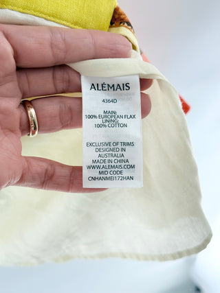 Alemais la musica linen short dress, US 4