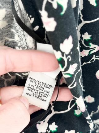 Diane von Furstenberg long-sleeve wrap dress featuring floral print, collared neckline and long sleeves, 12