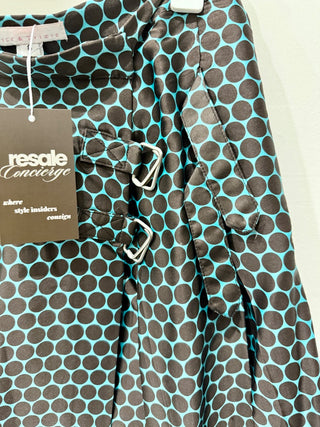 Alice & Trixie pleated 100% silk pattern mini skirt, 6