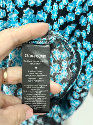 Zadig & Voltaire floral mini dress casual, M