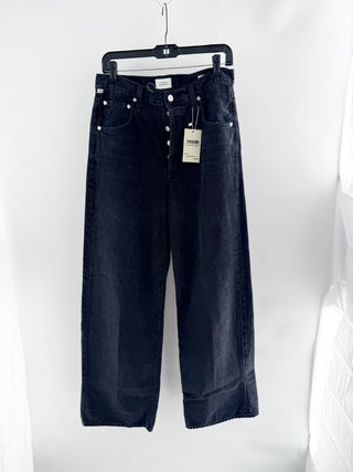 Citizens of Humanity denim jeans featuring high-rise waist and relaxed wide leg, 28