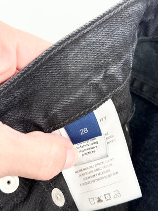Citizens of Humanity denim jeans featuring high-rise waist and relaxed wide leg, 28