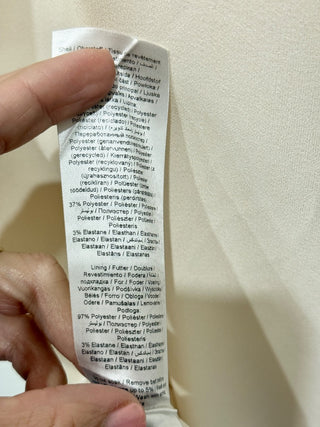 Inwear Sleeveless Wide Strap V-Neck A-Line Maxi Dress Cream Women's Size 12